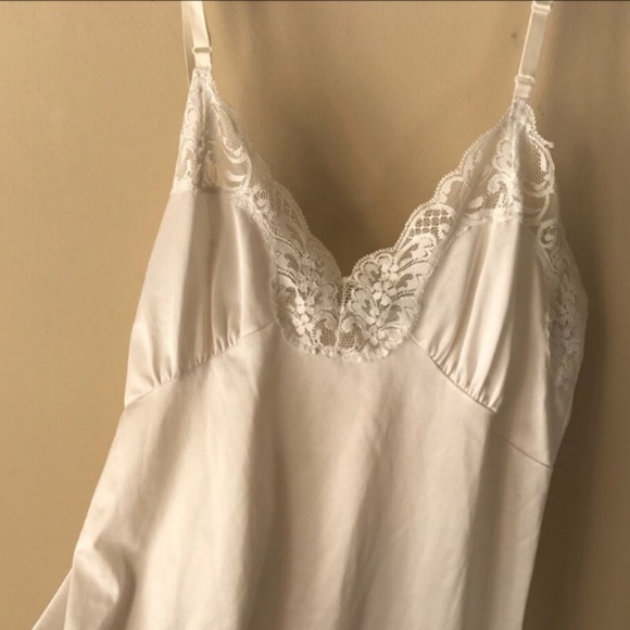 vintage white slip dress